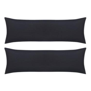 Imagem de Kit 2 Fronhas Para Travesseiro de Corpo Body Pillow Toque Acetinado 40