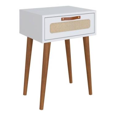 Imagem de Mesa Cabeceira Retrô - Casa Mobili, Branco