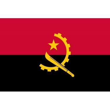 Imagem de Bandeira Países País Diversos 1,50x0,90mt  - Angola - WCAN