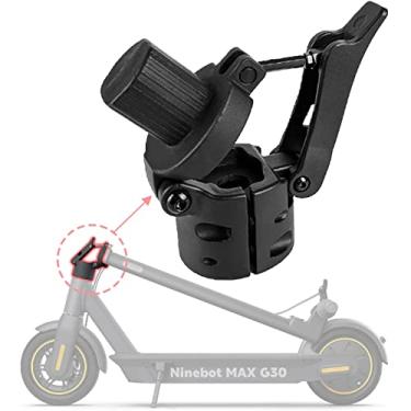 Imagem de Felixstroy Scooter base dobrável para mastrotinete, pasta de gancho dobrável compatível com scooter elétrica Ninebot Max G30, parafuso de reparo de parafuso de bloqueio de eixo peças dobráveis