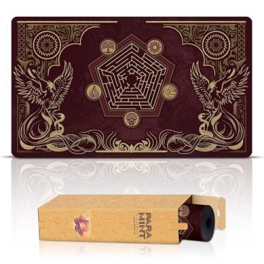 Imagem de Paramint Flamewake Phoenix (Stitched) - MTG Playmat - Compatible with Magic The Gathering Playmat - Play MTG, YuGiOh, TCG - Original Play Mat Art Designs & Accessories