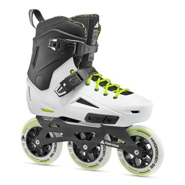 Imagem de Rollerblade Lightning 110 Patins em linha urbano unissex adulto, branco e preto