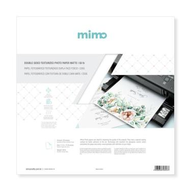 Imagem de Papel Fotográfico 30x30cm 220g Dupla Face Fosco Texturizado Mimo - 50 