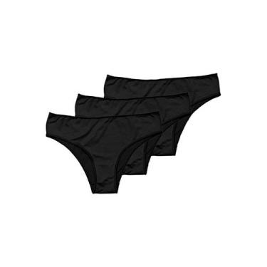 Imagem de Kit com 3 Calcinhas Biquíni Hope 38840, Preto, M