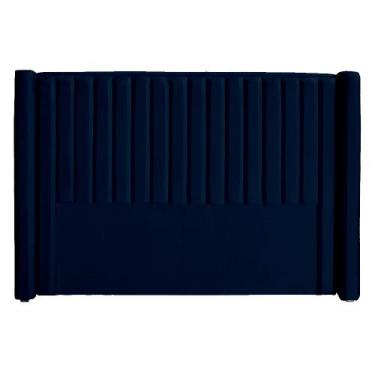 Imagem de Cabeceira Ripada Estofada Para Cama Box Casal 1.40  - Suede - Sv Decor