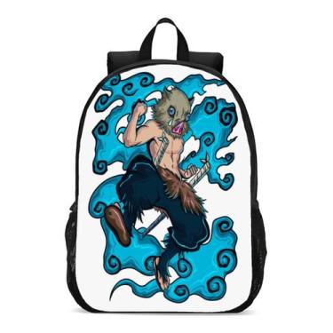 Imagem de Mochila Escolar Infanto Juvenil Anime Demon Slayer  Inosuke Novidade G