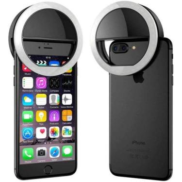 Imagem de Iluminador Circular LED Celular/SmartPhone Selfie Ring Light Preto - B