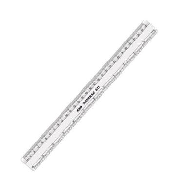 Imagem de Régua Escolar Com 30cm 621 Acrilica Cristal Cis, Cis-474200