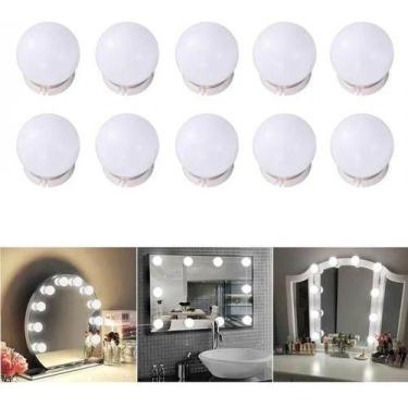 Imagem de Arandela Camarim Maquiagem Com 10 Lampadas Led Auto-colantes - OEM, Br