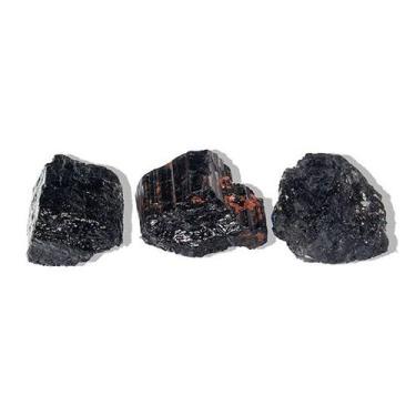 Imagem de 03 Turmalina Preta Pedra Natural 80 a 90g Média 6cm Tipo B - Cristaisd