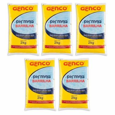 Imagem de Barrilha Genco Ph Mais Granulado 2kg Com 5 Unidades