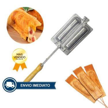 Imagem de Forma Crepe Fogao Crepeira  Aluminio Resistente Crepe Suiço - Gj Utili