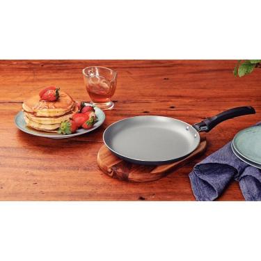 Imagem de Panquequeira Tramontina Turim Interno E Externo Em Antiaderente Starflon Max Chumbo 18 Cm