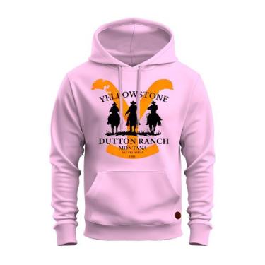 Imagem de Moletom Blusa De Frio Flanelado Faroeste - Vida Country, Rosa, P