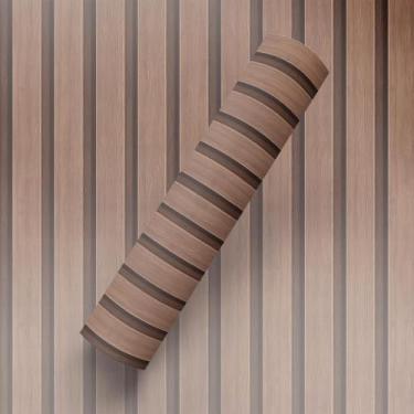 Imagem de Papel de Parede Adesivo Estilo Ripas De Madeira Sala E Quarto - BAZAR 