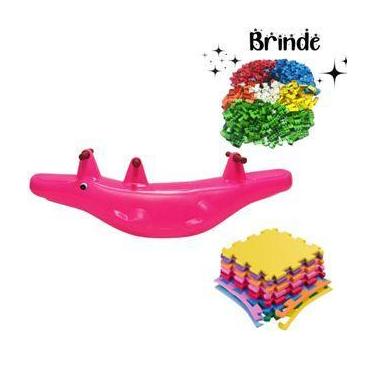 Imagem de Playground Crocodilo Tatames 50x50  100 Multiblocos Inclusos - Valenti