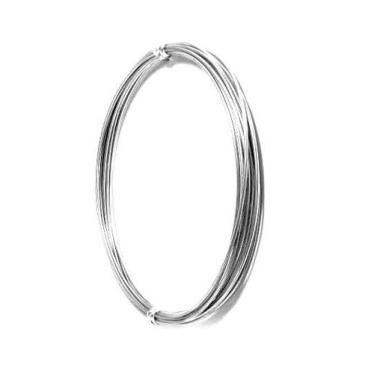 Imagem de 03 Mt de Linha/arame de Aço Inox polido brilhante Mole 2,00 mm - RVP