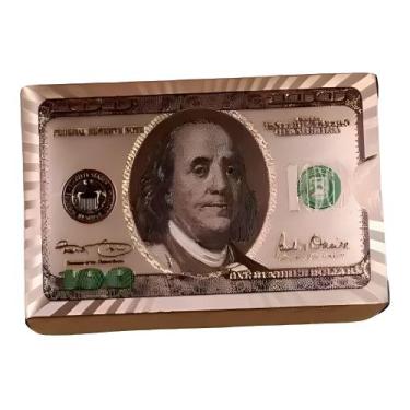 Imagem de Baralho Profissional Dólar Dourado Truco Poker - SGB MODAS, Dólar rôse