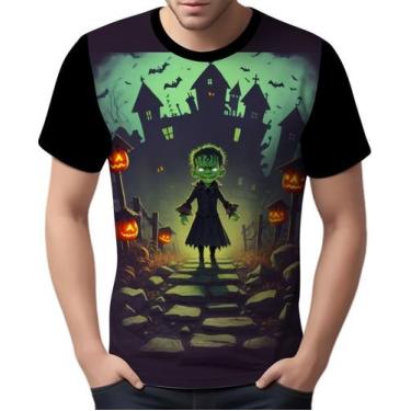 Imagem de Camisa Camiseta Tshirt Halloween Frankenstein Zombi Susto 5 - Enjoy Sh