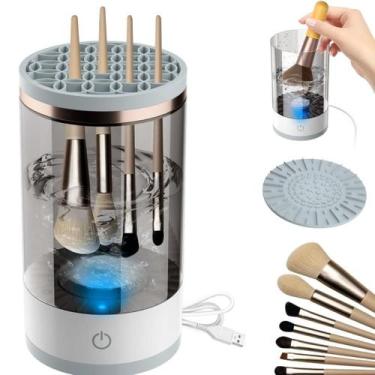 Imagem de Kit 2 Máquinas Lavadora De Pinceis de Maquiagem Salão Beleza - Lar Pre