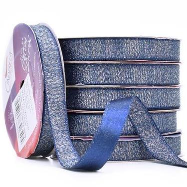 Imagem de Fita de Cetim com Lurex Prata Nº 02 10mm com 10 Metros - Cinderela, 00