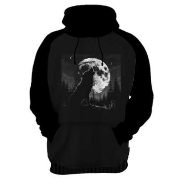 Imagem de Blusa Silhueta Lobo Preto e Branco - Fabriqueta, P