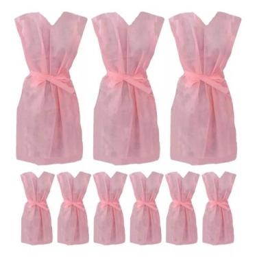 Imagem de Avental Descartável Sem Manga Rosa 1,40x1,00 30 Gramas 20 Unidades - C