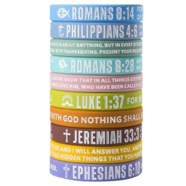 Imagem de 12 peças de etiquetas de material escolar de escritório, carimbos de índices, crachás, suprimentos de identificação, pulseiras de identificação para adolescentes e crianças (cor violeta)