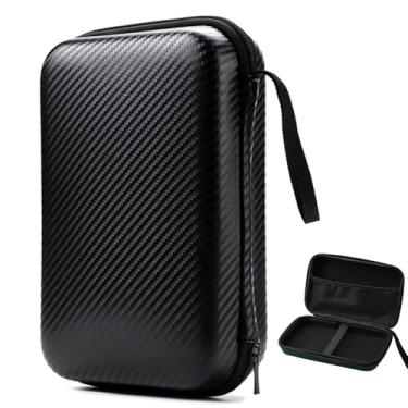 Imagem de QFDSHOPCO Estojo de transporte GPS à prova d'água à prova de choque bolsa organizadora compatível com navegador GPS de 8 polegadas Garmin DriveSmart 86 / dezl OTR800 810 780 710 700 610 / RV 895 890