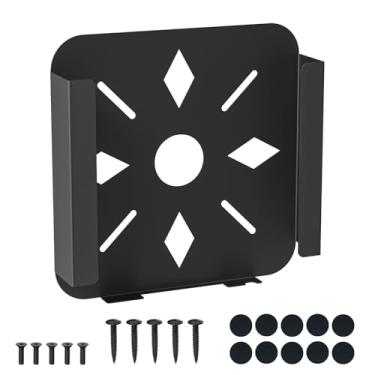 Imagem de Suporte Mac Mini VESA, suporte traseiro para Mac Mini para Mac Mini 2010-2023 M2 Pro, suporte de aço para Mac Mini, design de dissipação de calor antiarranhões, suporte de parede, várias formas de