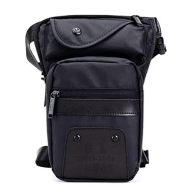 Imagem de Hebetag Bolsa Oxford para caminhada, motocicleta, para homens, mulheres, ciclismo, tática, coxa, viagem, pesca, acampamento, casual, mochila, # 06 preto, One Size, Ciclismo, esportes