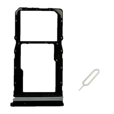 Imagem de UPONEW Para bandeja de cartão SIM T-Mobile Revvl 7 Pro e suporte de cartão SIM Micro SD parte de reposição (preto)