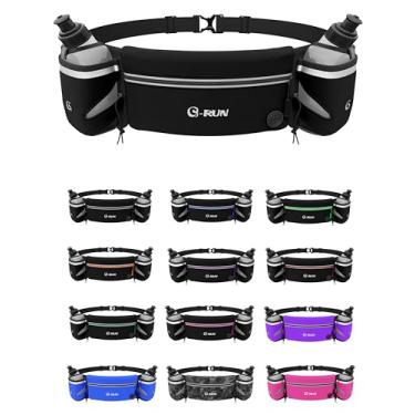 Imagem de Q-RUN Cinto de hidratação para corrida, Preto, Large 34-50 inches, 283 g