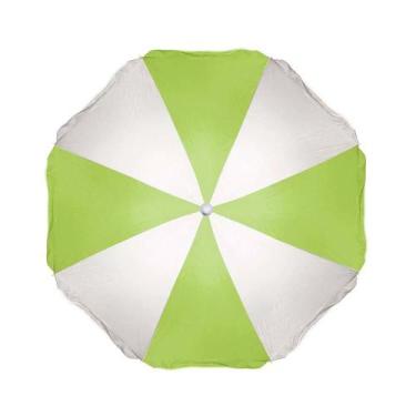 Imagem de Guarda Sol 1.80m Mor Verde e Branco, Verde e Branco