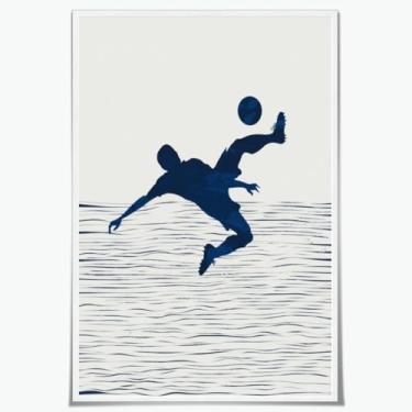 Imagem de Artellix Decoração esportiva para quarto de meninos, futebol, placas, artes, pôsteres minimalistas, arte de parede para quarto de adolescente, pintura em tela, pôster, boêmio, futebol, impressões