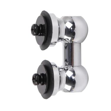 Imagem de Yibuy Terminal de tarola de alumínio, extremidade dupla, 2,54 cm, 26 mm, substituição para amantes da música, prata