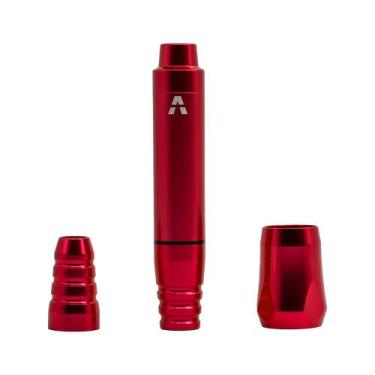 Imagem de  Maquina Rotativa de Tattoo e Micro Aston Pen Create Vermelho, Vermelh
