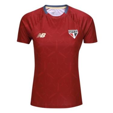 Imagem de Camisa De Treino New Balance São Paulo F.C 2025 Feminina, GG