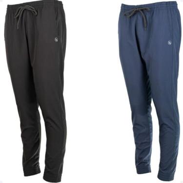 Imagem de 2 Calças Tactel Jogger Elastano Com Punho Slim 2 Bolsos 020 - Geral, 1
