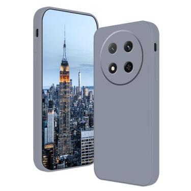 Imagem de Anlalish Compatível com Honor Magic 7 Lite, capa protetora ultrafina de silicone, antiarranhões e à prova de choque para Honor Magic 7 Lite (cinza)