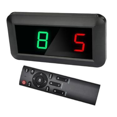 Imagem de Deevoka Placar de placar eletrônico placar digital com placar portátil remoto para vôlei, tênis de mesa, competição de badminton, Verde E Vermelho