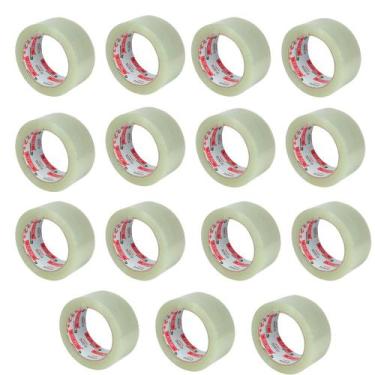 Imagem de Kit com 15 Und Fita Adesiva Transparente 48mmX40mm - FIT-PEL
