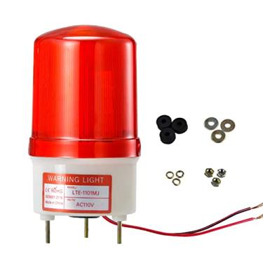 Imagem de Y DIANS S Yasong Lte-1101Mj Luz De Advertência Giratória Com Campainha De 90 Db, Ac110V-120V Luzes De Alarme De Farol Industrial Sirene De Segurança De Emergência