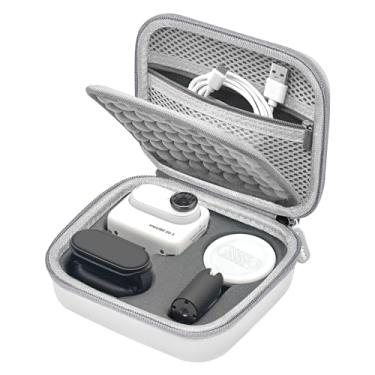 Imagem de Leayjeen Estojo De Transporte Compatível Com A Câmera De Ação Insta360 Go 3S/3, Adequado Para Transportar Estojo De Proteção Para Câmeras Insta360 Go3S/3 E Acessórios - Branco (Somente Estojo)