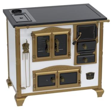 Imagem de Fogao a Lenha N 2 Imperador Vitreo Premium Caldeira Branco SE