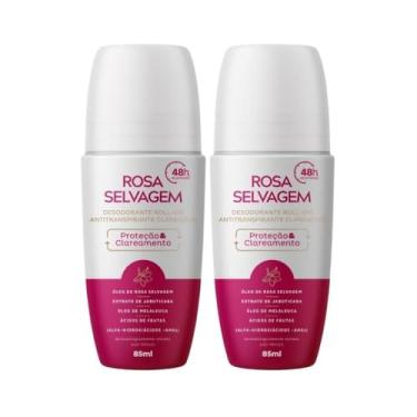 Imagem de Kit 2 Un Desodorante Roll-on Clareador Rosa Selvagem 85ml