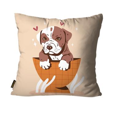 Imagem de Capa Para Almofada 45x45 Mdecore Gato Cachorro Pets