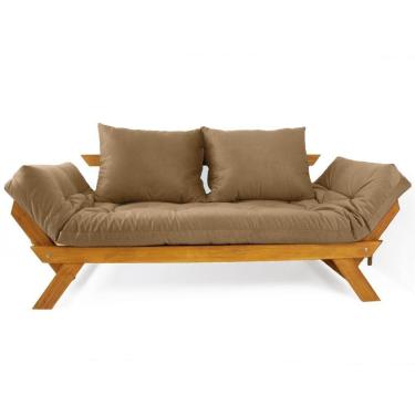 Imagem de Sofá Japão Futon Acquablock Madeira Cor Mel - Fendi