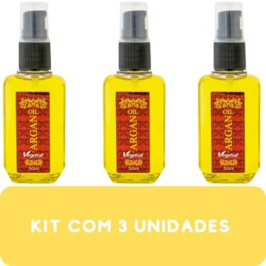 Imagem de Reparador de Pontas Vegetrat Óleo de Argan Frasco 50ml Kit Promocional