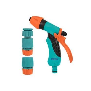 Imagem de Kit Irrigação C/ Engates Rápidos e Hidropistola 4 Peças - Tramontina